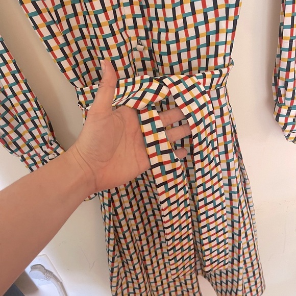 LANVIN vintage belted button up dress - Picture 2 of 6